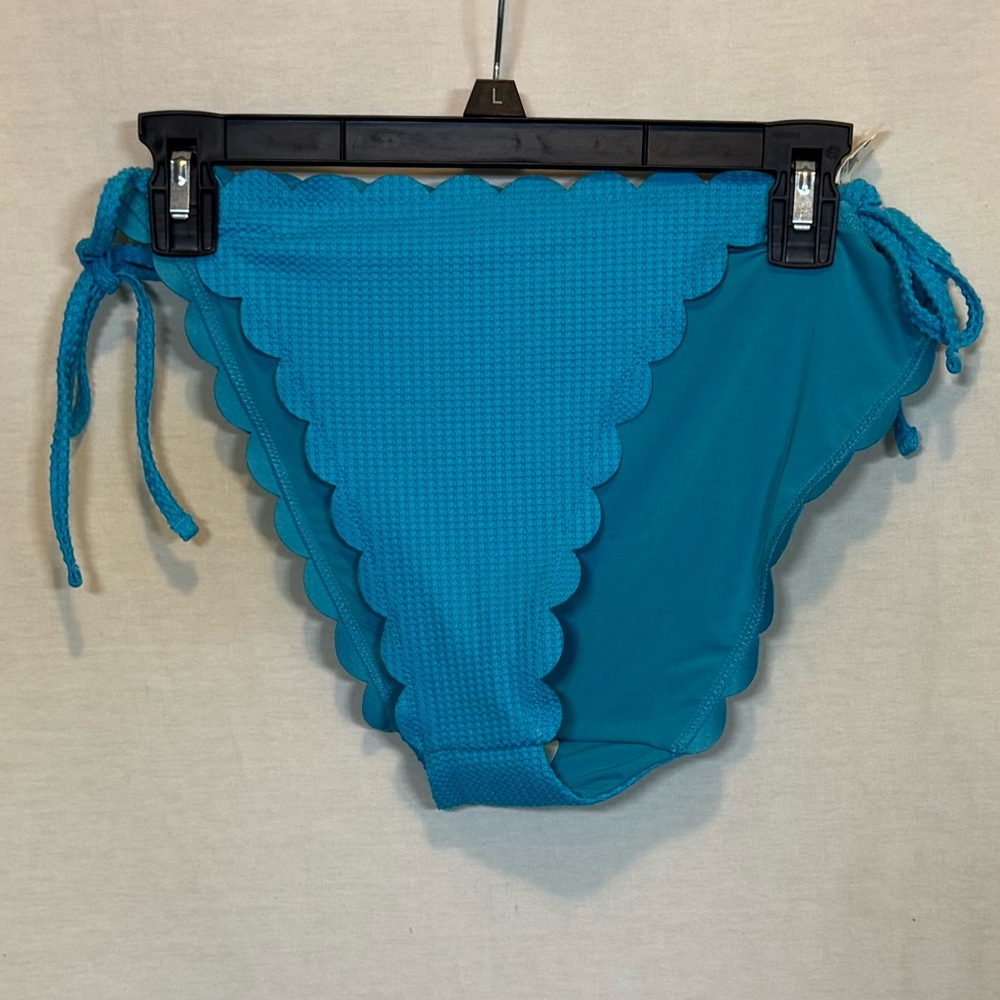 AA-85 Aerie NWT Blue Cheeky Side Tie Summer Swim Bikini Bottoms Size XL